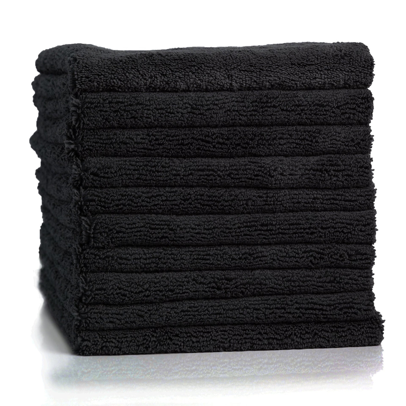 460 GSM Edgeless Microfiber Towel - Black
