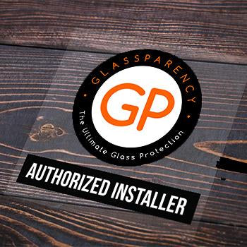 GlassParency Authorized Installer Window Cling